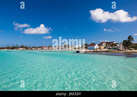 Bahamas, Eleuthera Insel, Tarpum Bay, Stadtstrand Stockfoto