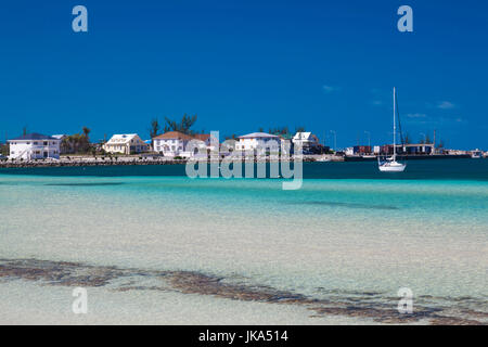 Bahamas, Eleuthera Island, Governors Harbour Hafen Blick Stockfoto