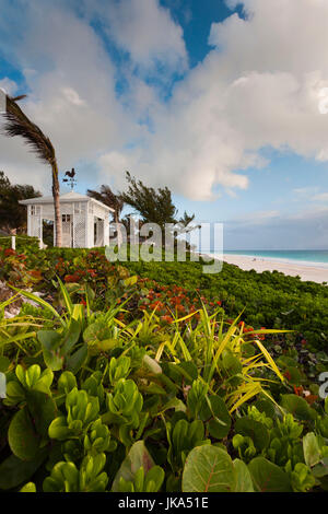 Bahamas, Eleuthera Insel, Harbour Island, Pink Sand Beach, morgen Stockfoto