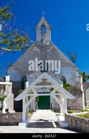 Bahamas, Eleuthera Island, Governors Harbour, St. Patricks anglikanische Kirche Stockfoto