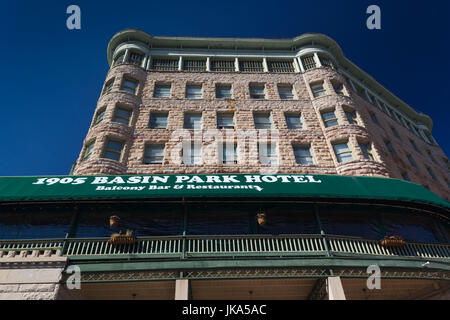 USA, Arkansas, Eureka Springs, das Becken Park Hotel Stockfoto