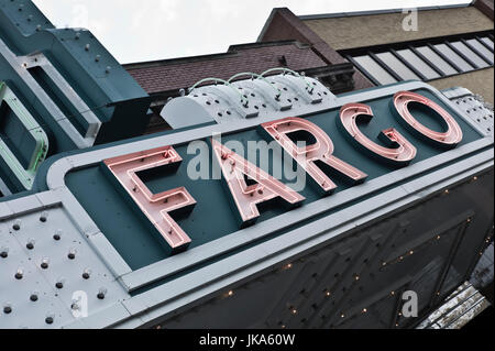USA, North Dakota, Fargo, Fargo Theater, Festzelt Stockfoto