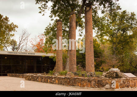 USA, Oklahoma, Tahlequah-Park Hill, Cherokee Heritage Center, Native American Cherokee Nation Museum, außen Stockfoto