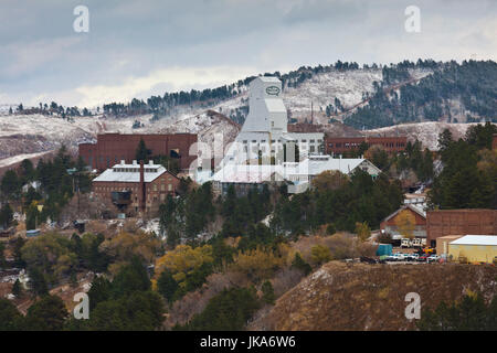 USA, South Dakota, Black Hills National Forest, Blei, Homestake Mine Frühwinter Stockfoto