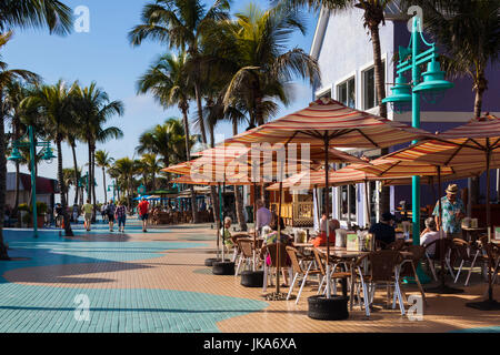 USA, Florida, Golf-Küste, Fort Myers Beach, direkt am Strand-Cafés, Stockfoto