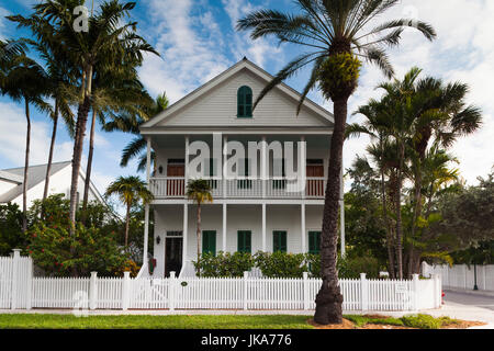 USA, Florida, Florida Keys, Key West, Truman Annex-Haus-detail Stockfoto