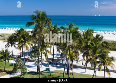 USA, Florida, Miami Beach, erhöhten Blick auf South Beach Stockfoto