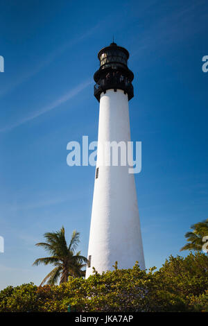 Gegend von Vereinigte Staaten, Florida, Miami, Key Biscayne, Bill Baggs Florida State Park, Cape Florida LIghthouse Stockfoto