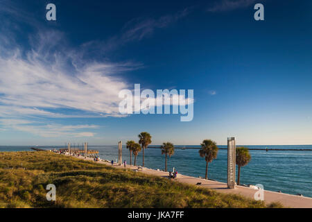 USA, Florida, Miami Beach, South Beach, South Pointe Park Stockfoto