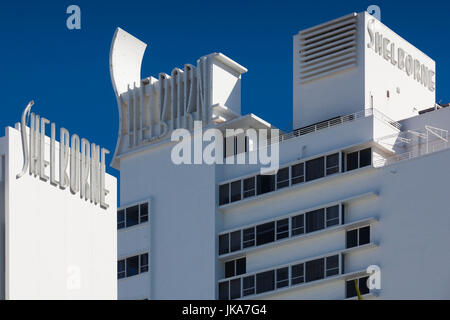 USA, Florida, Miami Beach, das Shelborne Hotel Stockfoto