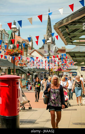 Lichfield, Staffordshire ist die Website nur noch drei mittelalterliche Kathedrale in Großbritannien spired Stockfoto