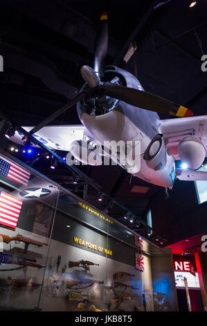 National Museum of the Marine Corps WW2-Ära F4F Wildcat Jagdflugzeug, Dreieck, Virginia, USA Stockfoto