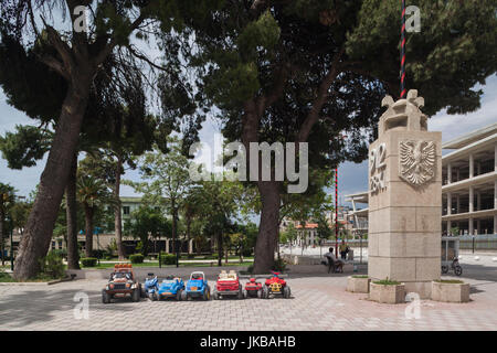 Albanien, Vlora, das Grab von Ismail Qemali Vlora, Kämpfer aus der albanischen Unabhängigkeit Stockfoto