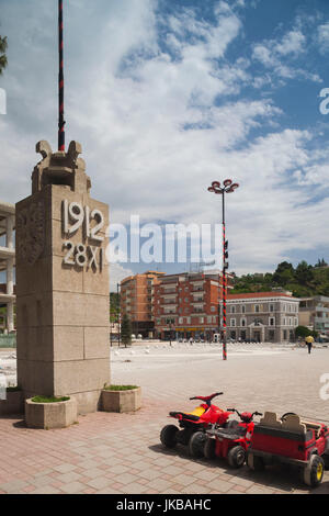 Albanien, Vlora, das Grab von Ismail Qemali Vlora, Kämpfer aus der albanischen Unabhängigkeit Stockfoto