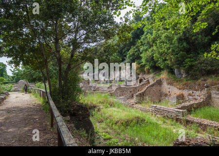 Albanien, albanische Riviera, Butrint, Ruinen der griechischen Stadt 6. Jahrhundert Stockfoto