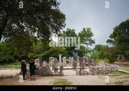 Albanien, albanische Riviera, Butrint, Ruinen der griechischen Stadt 6. Jahrhundert Stockfoto