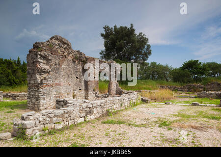 Albanien, albanische Riviera, Butrint, Ruinen der griechischen Stadt 6. Jahrhundert Stockfoto