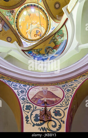 Albanien, Korca, die orthodoxe Kathedrale, innen Stockfoto