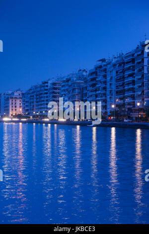 Griechenland, Mazedonien Zentralregion, Thessaloniki, Blick, dawn Stockfoto