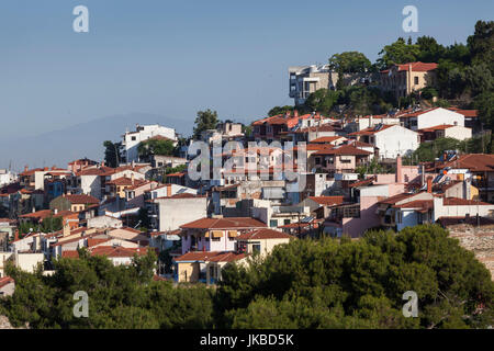 Griechenland, Mazedonien Zentralregion, Thessaloniki, erhöhten Blick auf die Oberstadt Stockfoto