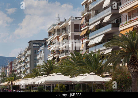 Griechenland, Thessalien Region Pilion Halbinsel, Volos, Waterfront Gebäude Stockfoto