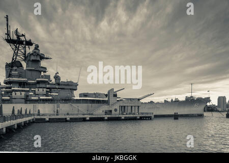 USA, New Jersey, Camden, Schlachtschiff USS New Jersey, BB62 Stockfoto