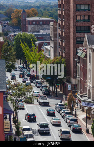 USA, Pennsylvania, Pennsylvania Dutch Country, Lancaster, erhöhten Blick auf die Straße Stockfoto