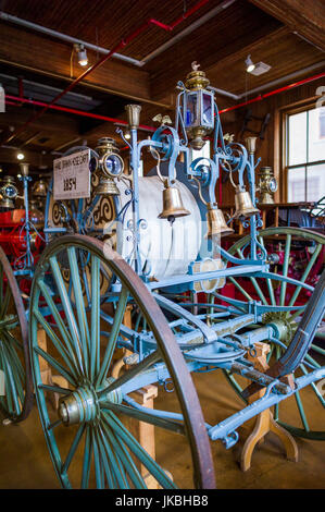 Firemens Hall Museum, Philadelphia, Pennsylvania, USA zur Brandbekämpfung Ausrüstung Stockfoto