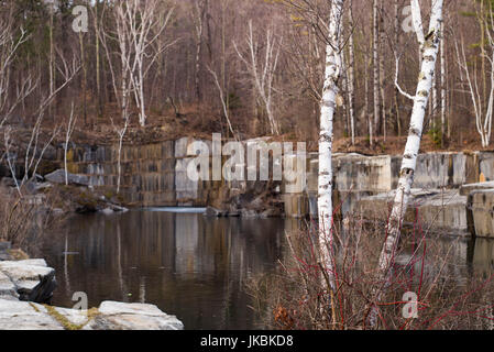 USA, Dorset, Dorset Marmor Steinbruch, älteste Marmor-Steinbruch in den USA Stockfoto