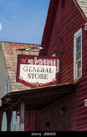 USA, Dorset, n. Williams General Store, Zeichen Stockfoto