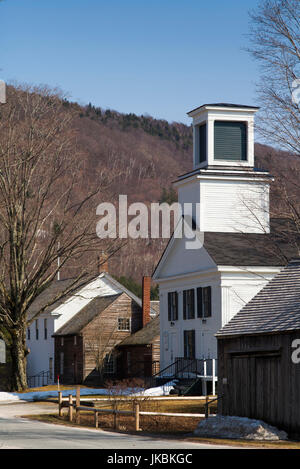 Geburtsort des ehemaligen US-Präsident Calvin Coolidge, 30. US-Präsident, Dorf, Plymouth, Vermont, USA anzeigen Stockfoto