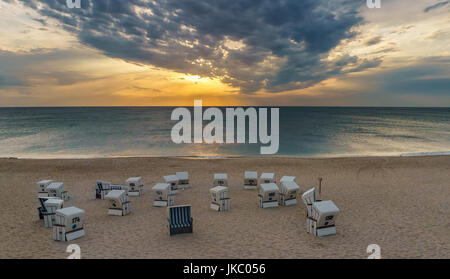 Sonnenuntergang - Sylt, Kampen, Deutschland Stockfoto