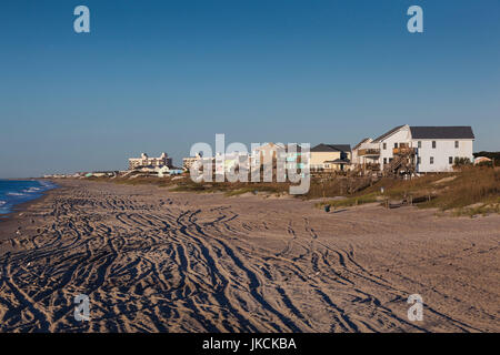 USA, North Carolina, Atlantic Beach, erhöhten Strandblick, morgen Stockfoto