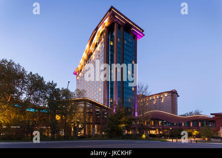 USA, North Carolina, Cherokee, Cherokee-Indianer-Reservat, Harrah's Cherokee Casino, dawn Stockfoto