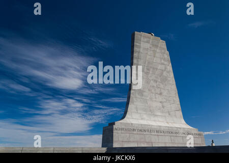 USA, North Carolina, Kill Devil Hills, Wright Brothers National Memorial, Wright Brüder Denkmal Stockfoto