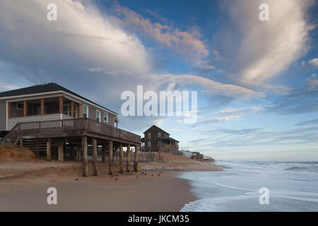 USA, North Carolina, äußere Banken National Seashore, Kitty Hawk, Waterfront, dawn Stockfoto