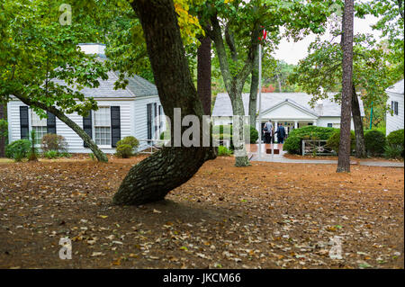 Little White House State Historic Site, ehemalige, Warm Springs, Georgia, USA Sommer Weißen Haus von Präsident Franklin D. Roosevelt, außen Stockfoto