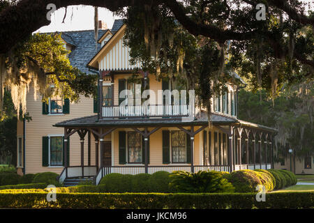 USA, Georgia, Jekyll Island Leben Eichen Stockfoto