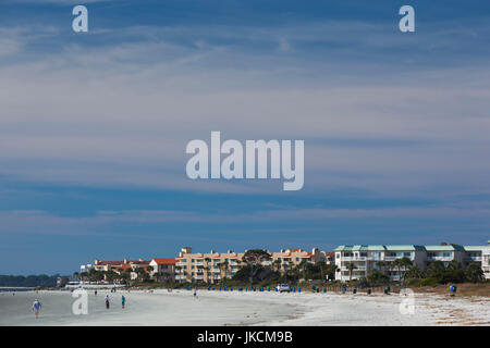 USA, Georgia, St. Simons Island, Strandblick Stockfoto