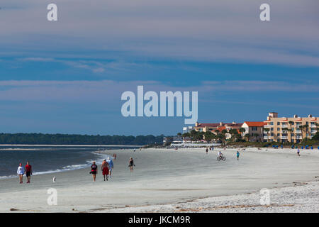 USA, Georgia, St. Simons Island, Strandblick Stockfoto