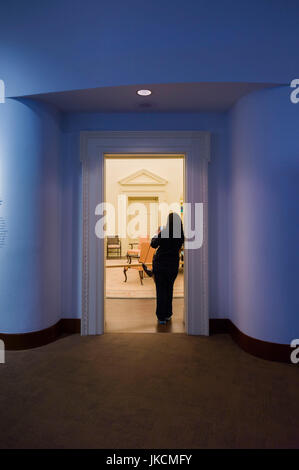 USA, Georgia, Atlanta, Carter Presidential Center, Bibliothek und Museum of Fomer Präsident Jimmy Carter, Nachbildung der Carter-Ära Oval Office im Weißen Haus Stockfoto