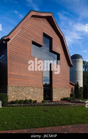 USA, North Carolina, Charlotte, The Billy Graham, Bibliothek und Kapelle durch das Elternhaus des bekannten Evangelisten Billy Graham, außen Stockfoto