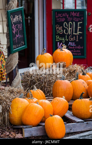 USA, North Carolina, Blowing Rock, Kürbisse, Herbst Stockfoto