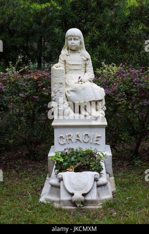 USA, Georgia, Savannah, Bonaventure Friedhof, Denkmal für kleine Gracie Stockfoto