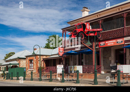 Australien, South Australia, Adelaide Hills, Birdwood, Blumberg Hotel, äußere detail Stockfoto