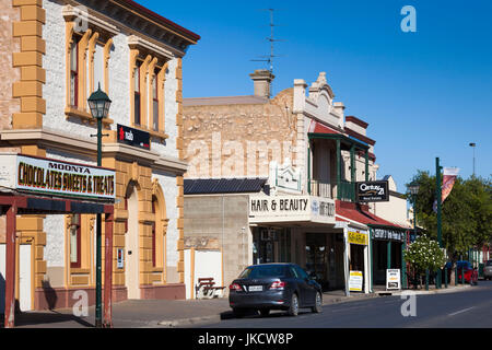 Australien, South Australia, Yorke Peninsula, Moonta, ehemalige Kupfer-Bergbau-Boom-Town, Blick auf die Stadt Stockfoto