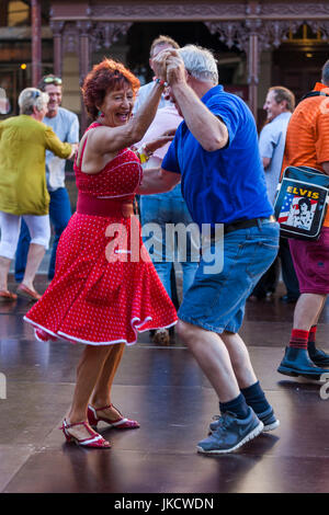 Australien, Victoria, VIC, Ballarat, Ballarat schlagen Rockabilly Festival, Tänzer, NR Stockfoto