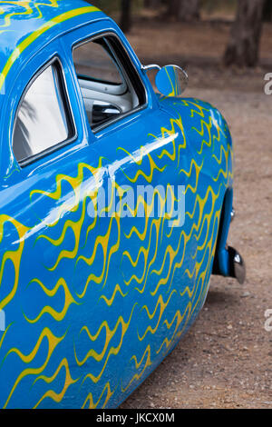 Australien, Victoria, VIC, Castlemaine, Streetrod Zentrum Australiens, 1949 Ford Hotrod Stockfoto