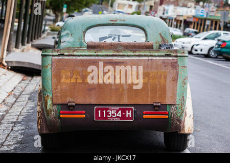 Australien, Victoria, VIC, Castlemaine, Streetrod Zentrum Australiens, Detail des Hot-Rod Autos Stockfoto