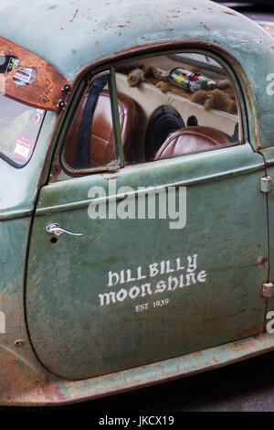 Australien, Victoria, VIC, Castlemaine, Streetrod Zentrum Australiens, Detail des Hot-Rod Autos Stockfoto